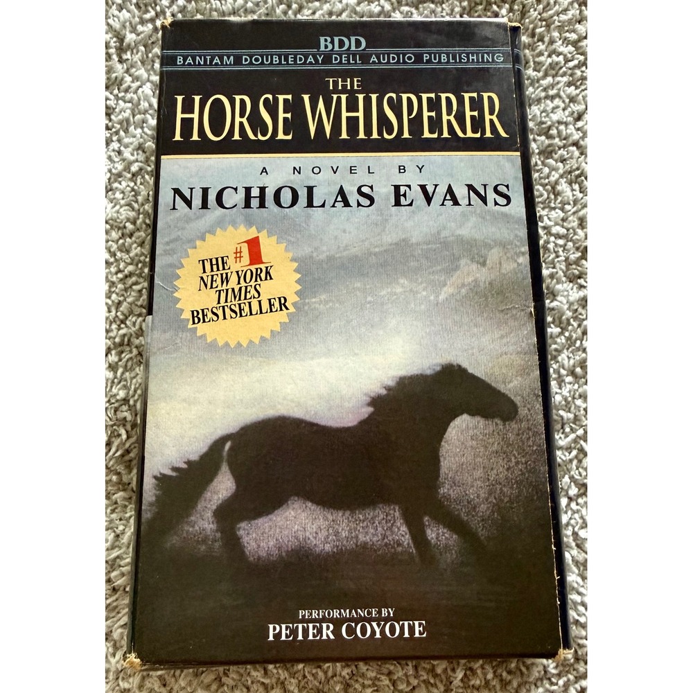 BDD The Horse Whisperer 4 Cassette Audio Book Good Nicholas Evans Peter Coyote